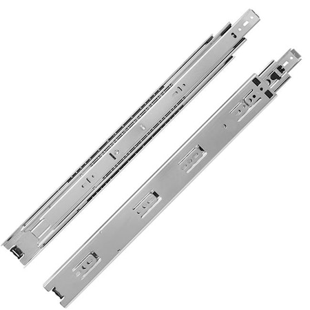 Dendesigns 22 in. Full Extension Drawer Slide; Zinc DE1075043